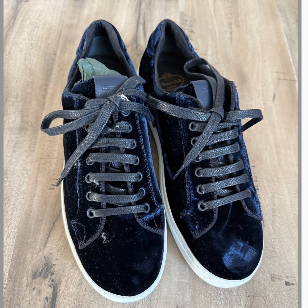 Church's Blue Velvet Sneakers - 38.5 - Brand New, Never worn!